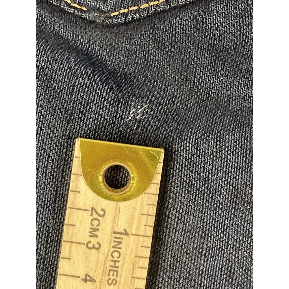Levi's 501 Button Fly‎ Denim Jeans Mens Blue Dark Wash 36x34 (35x33 Measured)